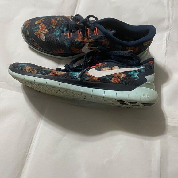 Rare Nike 5.0 Photosynthesis Obsidian Teal Floral Nike Free 5.0 Womans or mens b